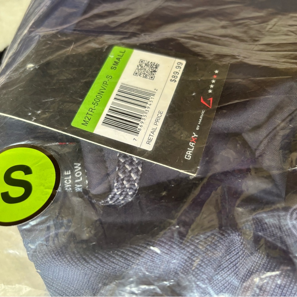 GALAXY BY HARVIC Men's size S Navy blue Performance track set,BNWT in bag - Picture 2 of 4
